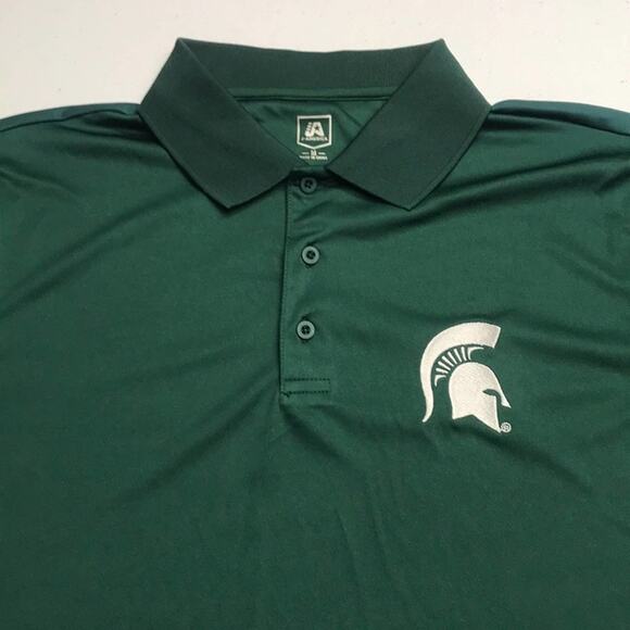 J AMERICA Other - MICHIGAN STATE SPARTANS Mens Green Polo Shirt